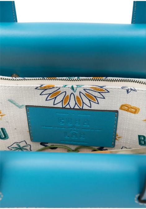 Blue and beige tropicana capri bag  Cuba Lab - women CUBA LAB | 8056420208702